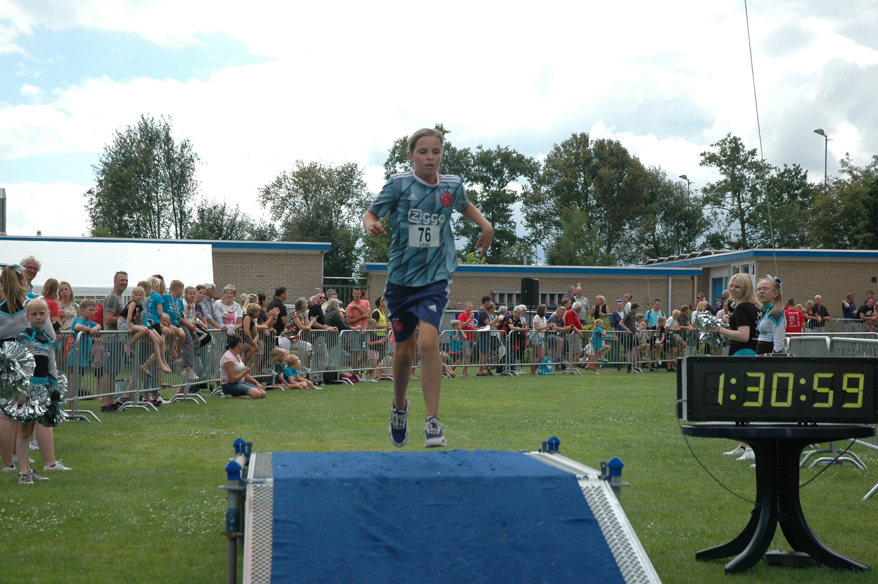 Finish foto van Leah Bol